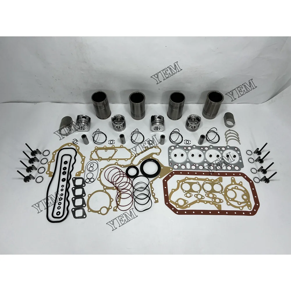 Engine Rebuilding Kit With Cylinder Gaskets Piston Rings Liner Bearing Valves Fit for Nissan FD33