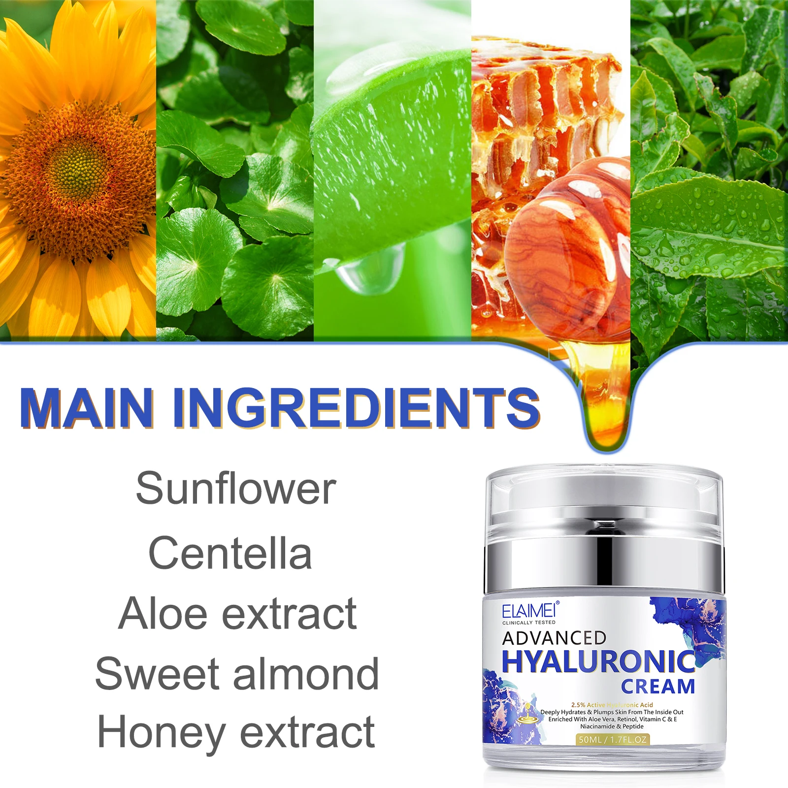 Elaimei Vitamin A Face Cream Anti Aging Wrinkle Day Night Collagen