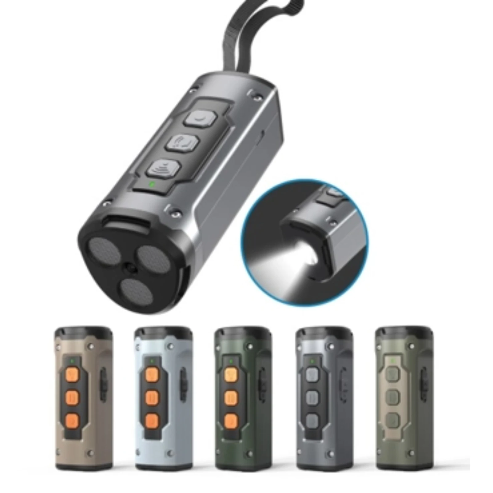 High Power Portable Ultrasonic Dog Repeller with LED Light Most Powerful Bark Control Device for Dogs
