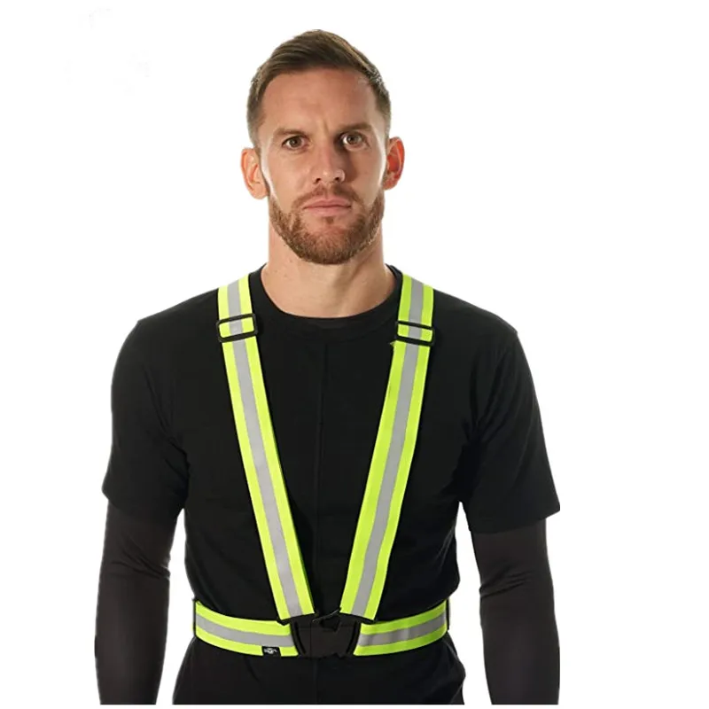 Ready to Ship Adjustable Reflective Vest Belt Visibility