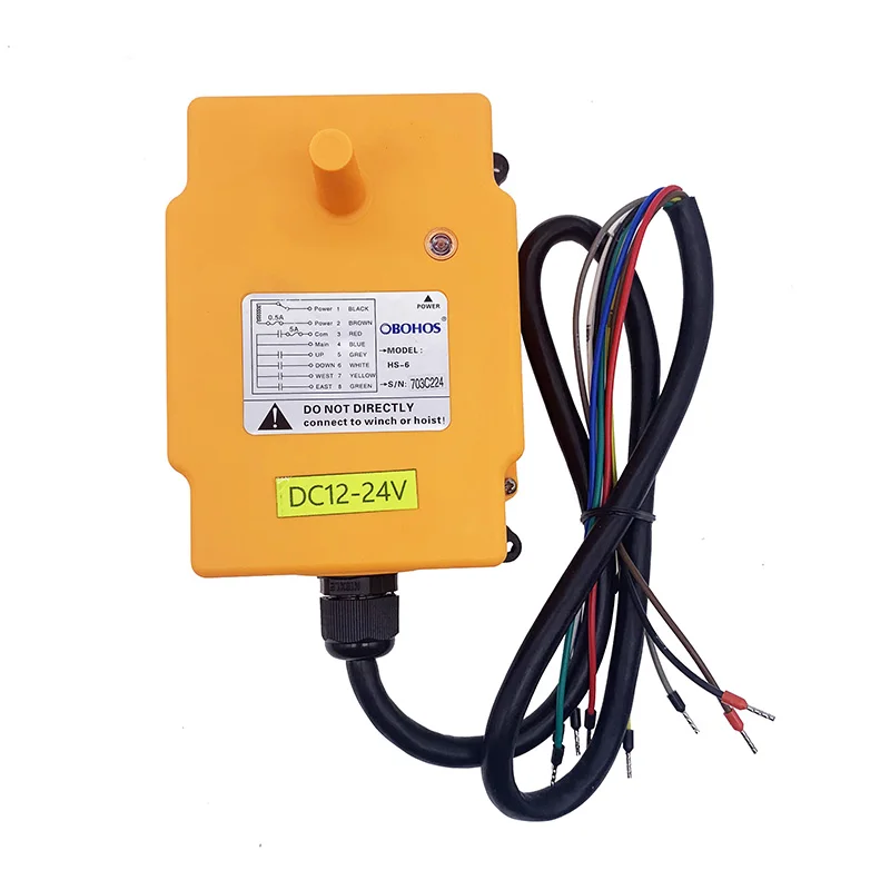 Double transmitter one receiver durable overhead wireless crane remote control