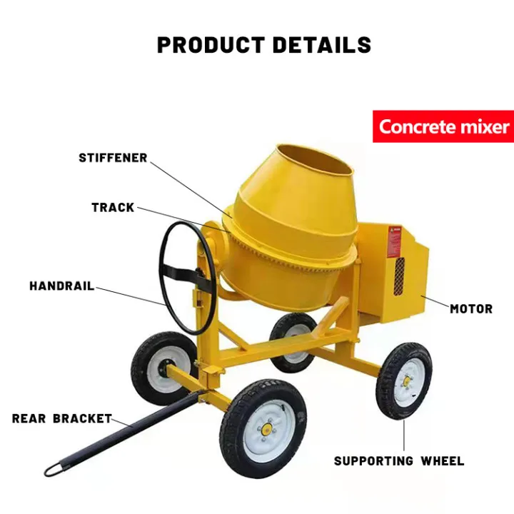 Best Quality Concrete Mixer 350l 500l Automatic Selfloading Cement