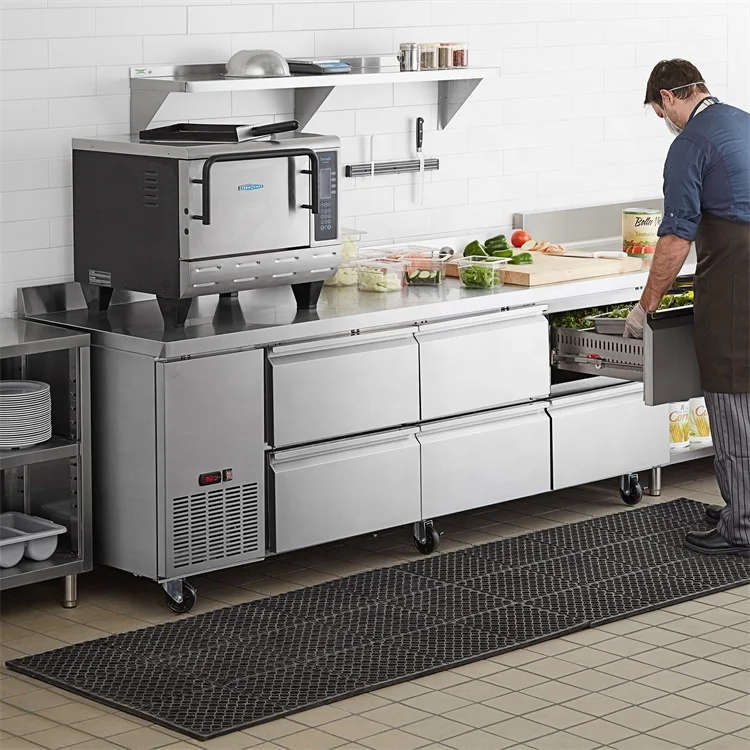 Drawer Design Undercounter Commercial Meat Fridge and Freezer With CE