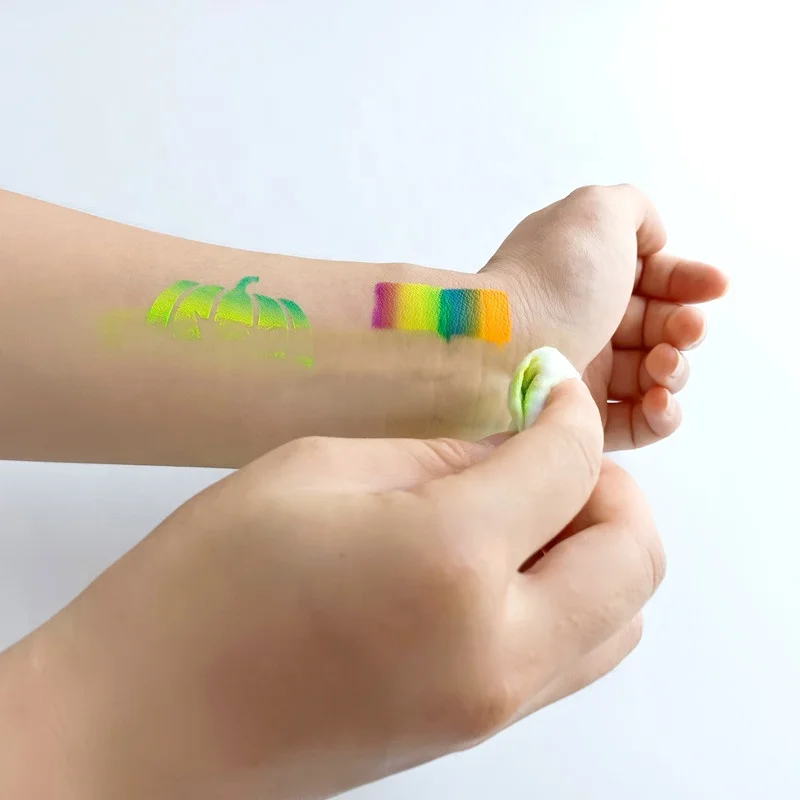 Разные цвета, радужная картина, оптовая продажа, собственный бренд, Спортивные фанаты, 30 г, национальный флаг, комплект для лица