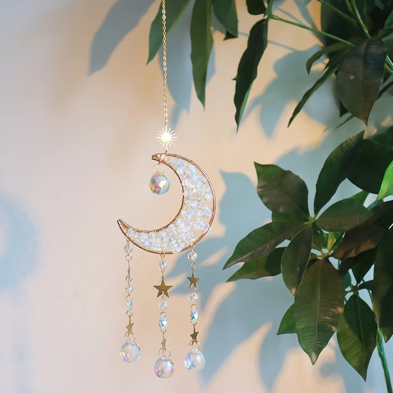 Wholesale Stained Hanging Ornament Custom Car Suncatchers Rainbow