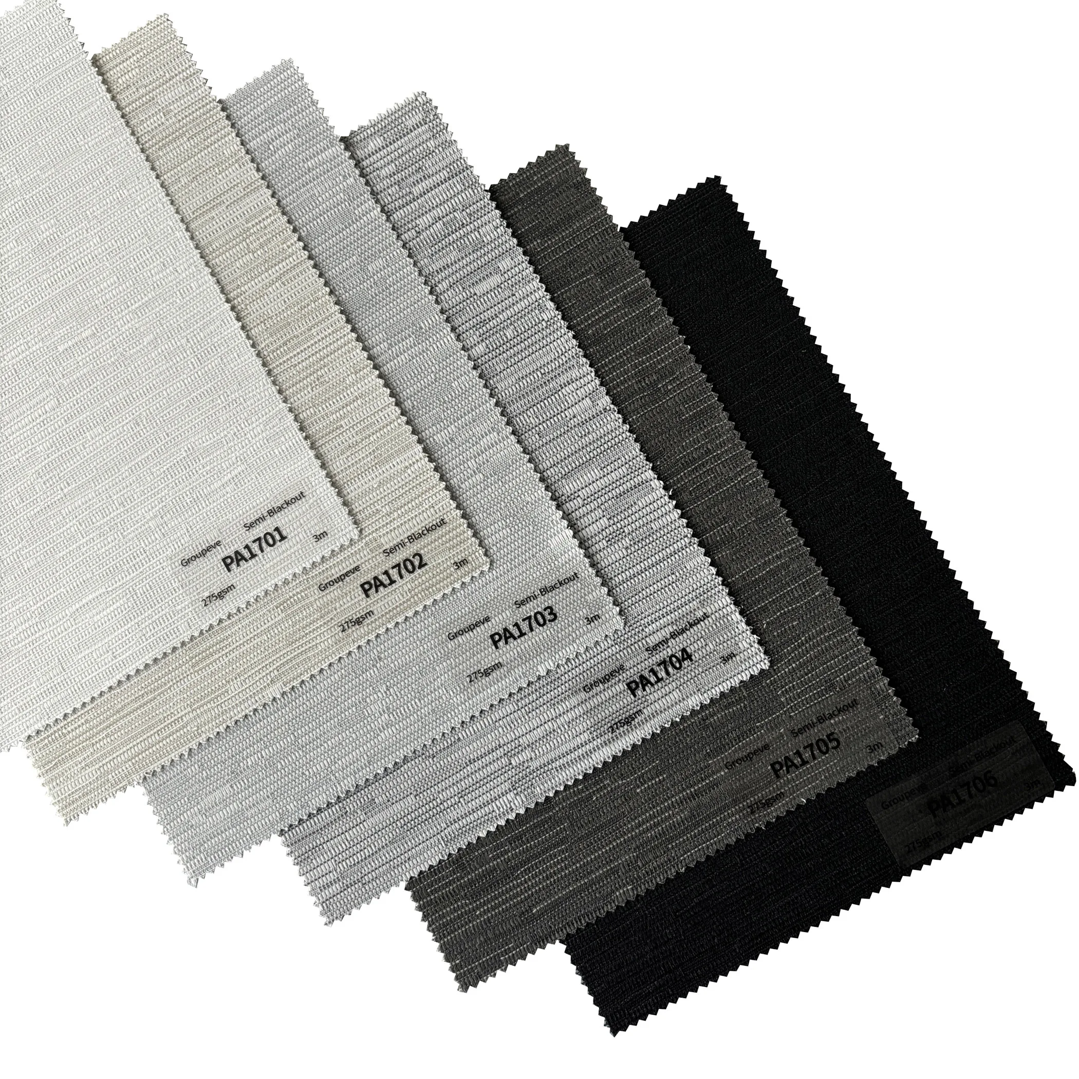 3M Width 275GSM Customizable Polyester Roller Blinds Fabric for Blackout Curtains