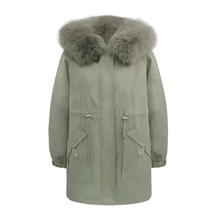 designer fur collar coat