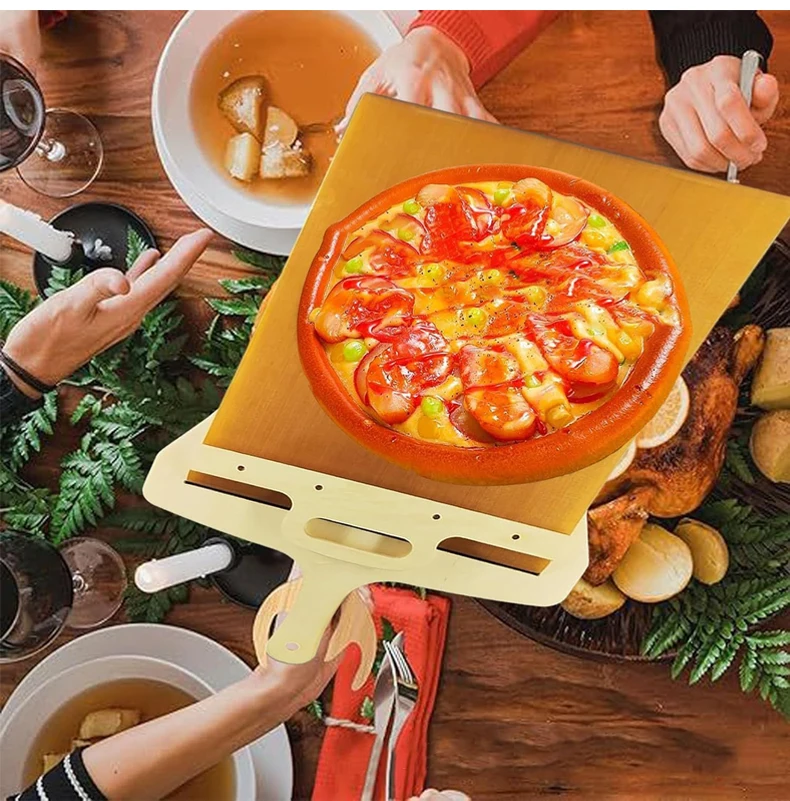 Sliding Pizza Peel New Arrival Custom Kitchen Supply Pala Turning
