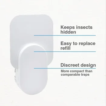 Indoor Smart Moths and Fruit Flies Trap Electric House Gnat Catcher Moth Killer Plug-in with Electric Fly Sticky Traps