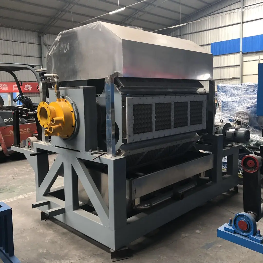 Small Paper Pulp Making Machines Used Egg Tray Carton Product Moulding Drying Machine