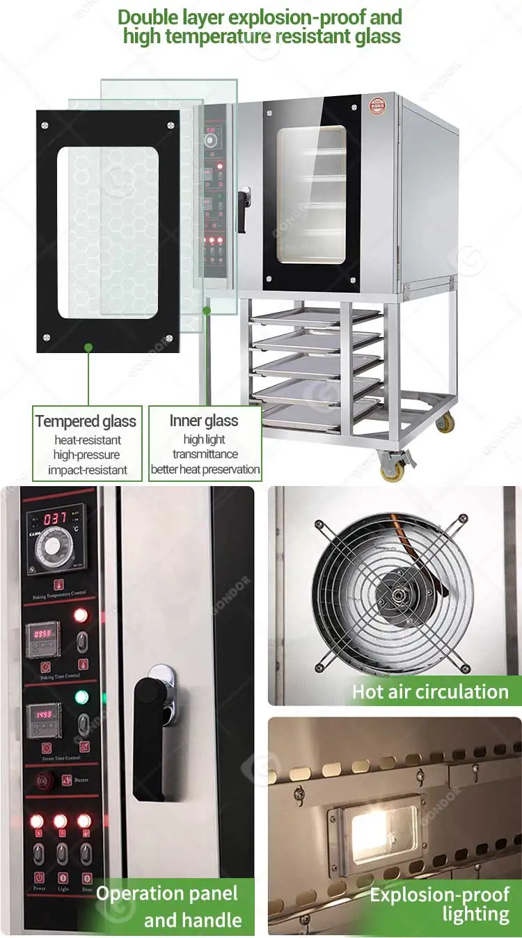 Commercial Convection Water Clean Bread Cheapest Pastry Oven Modular with Digital Contrils for Pastry Price