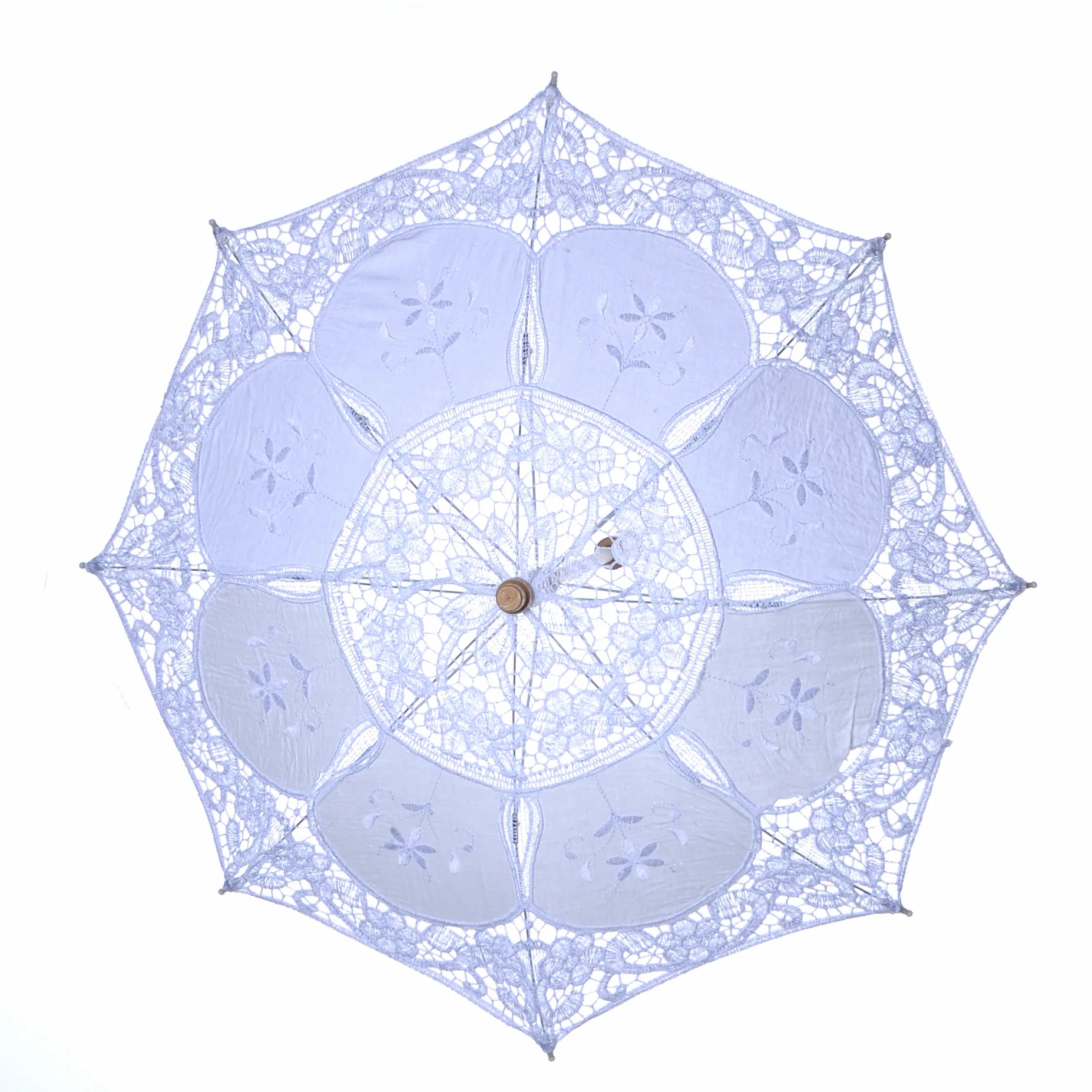 Générique Ombrelle De Mariage En Dentelle Vintage Blanc Parapluie Décoratif Pour La Mariée Et L'Enfant
