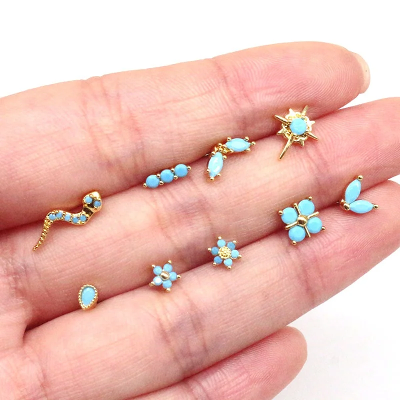 Nasenstecker Piercing Mit Herz-Zirkonia - L-förmig In Silber & Gold