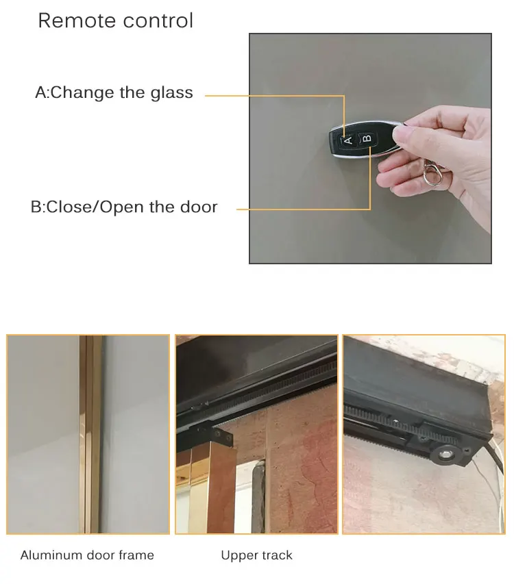 Switchable Film Smart Glass Sliding Door Automatic Sensor Sliding