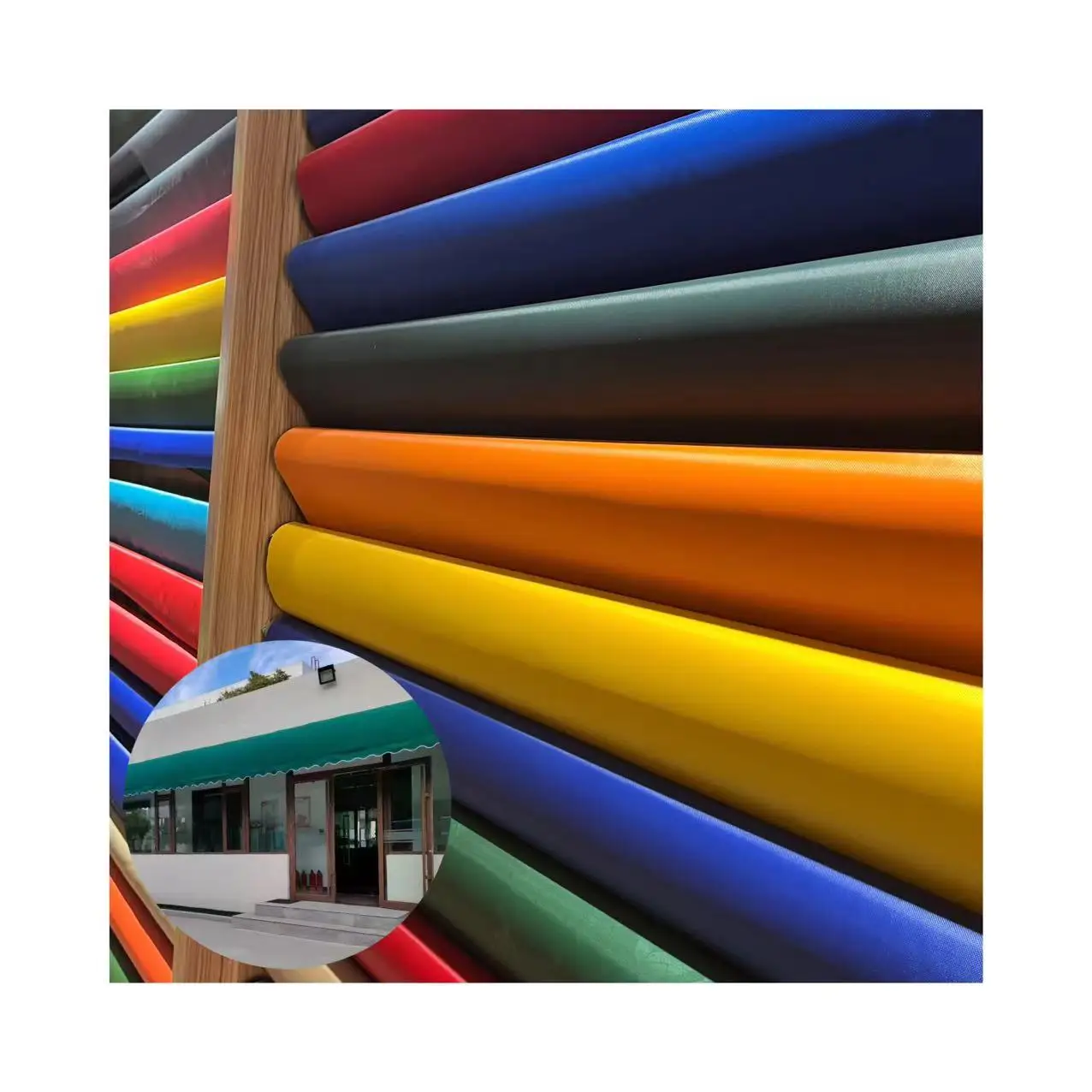 High Quality 100% Solution Dyed Acrylic Awning Fabric Waterproof Anti-uv Widely Used in Outdoor Industry