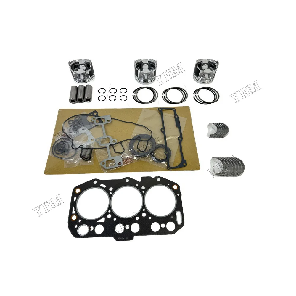 For Yanmar 3TNV80 Overhaul Rebuild Kit Repair Part Engine Piston Ring Gasket