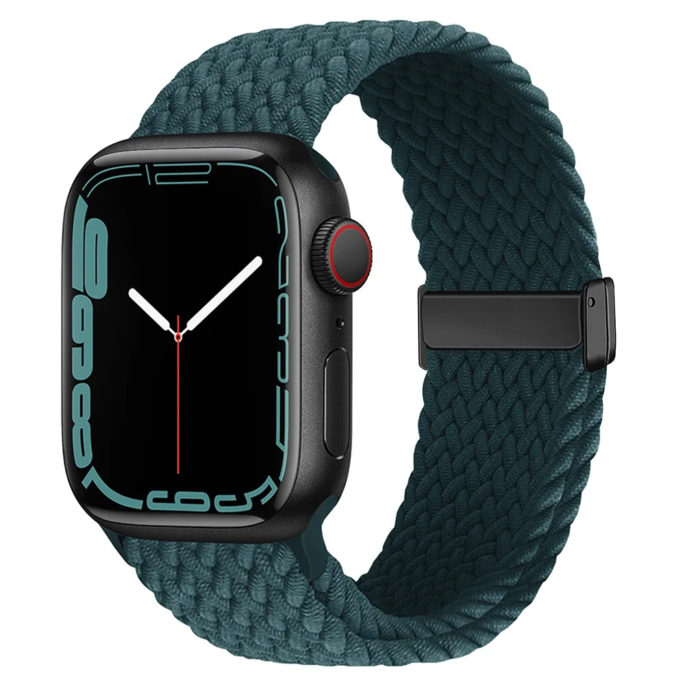 Adjustable Braided Nylon Watch Strap for Apple Watch Series 8 Ultra 2 42MM 44MM 49MM
