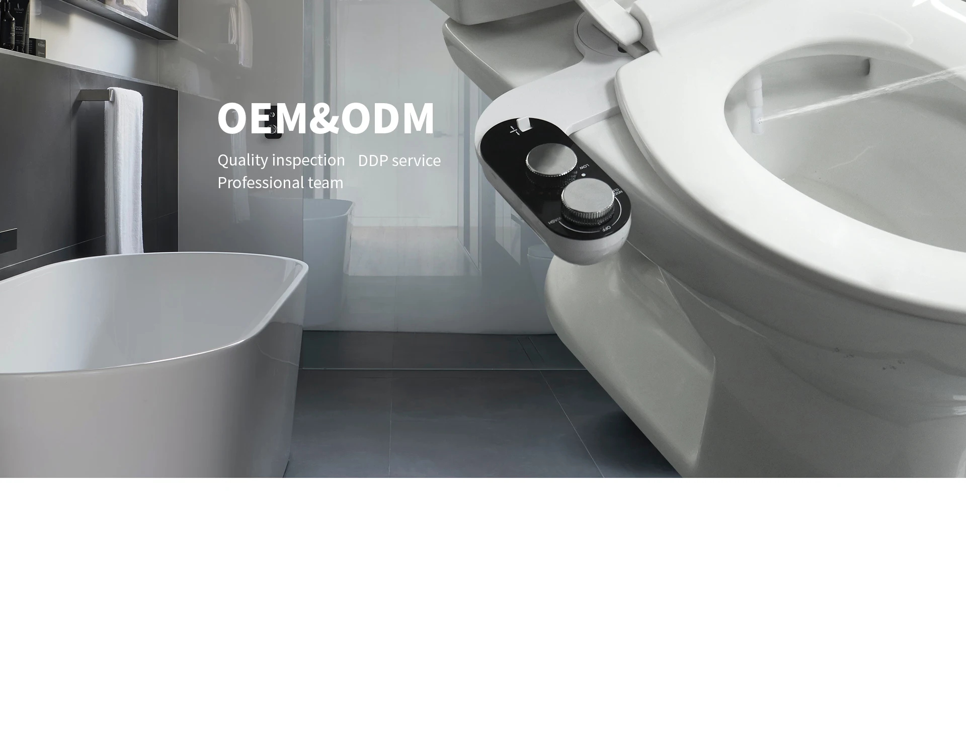 Cold And Hot Water Toilet Bidet Attach Warm Water Bidet Selfclean Single Nozzle Nonelectric