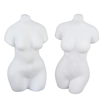 Sex women silicone body candle molds thick female body curvy figure 3D moulds making DIY soap candle chocolate candle mould