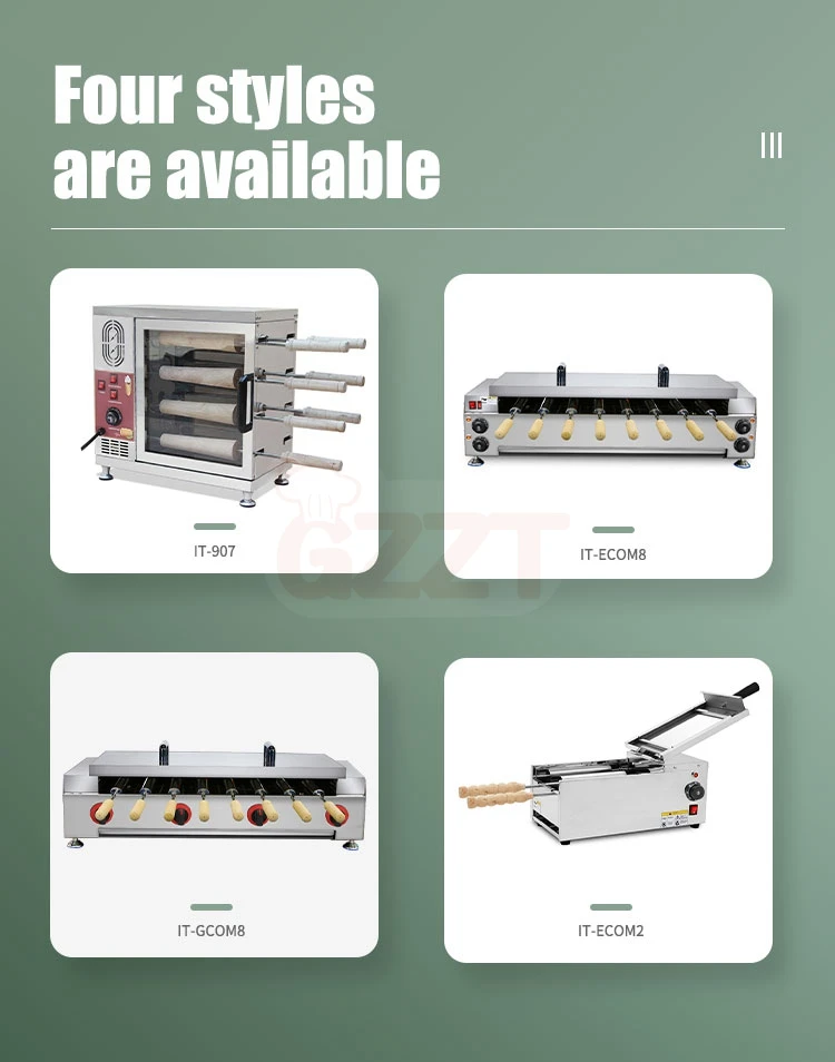 Chimney Cake Bakery Kurtos Kalacs Trdelnik Cafe Shop Baking Machine For