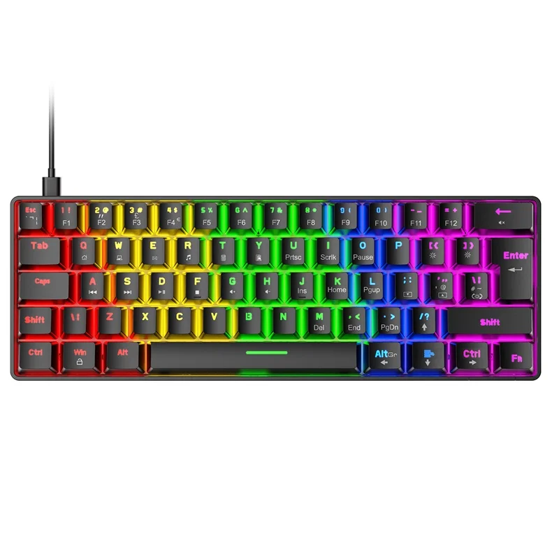 60% RGB Mechanical Red Switch Cyan Switch Various Keyboard From m.alibaba.com