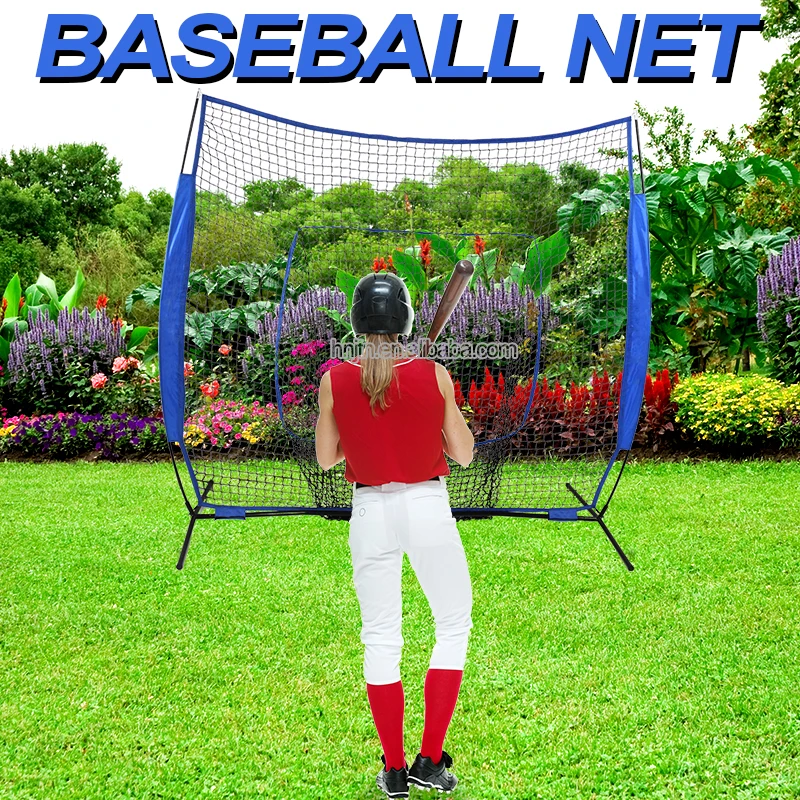 7'x7' Baseball Softball Pitching Net Baseball Net Batting Cage Baseball