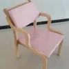 Elderly-friendly chair with round, curved back