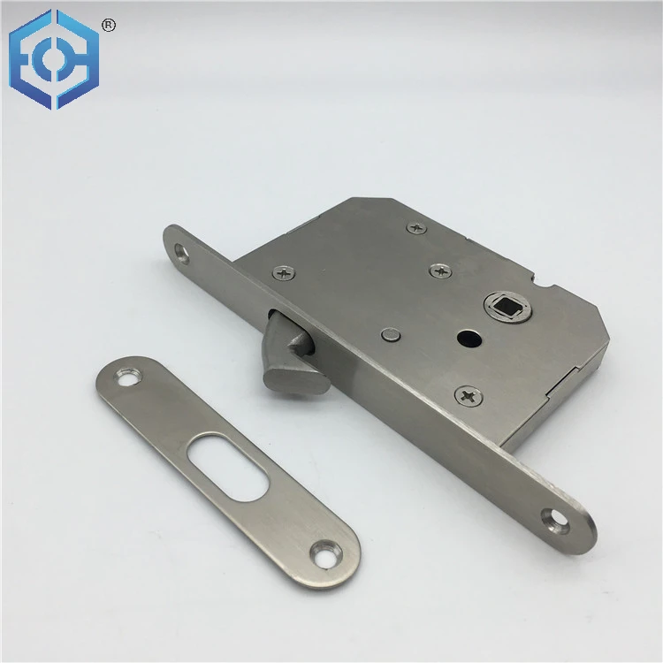 Square Stainless Steel 304 BK Function Patio Sliding Door Concealed Handle Lock Without Key