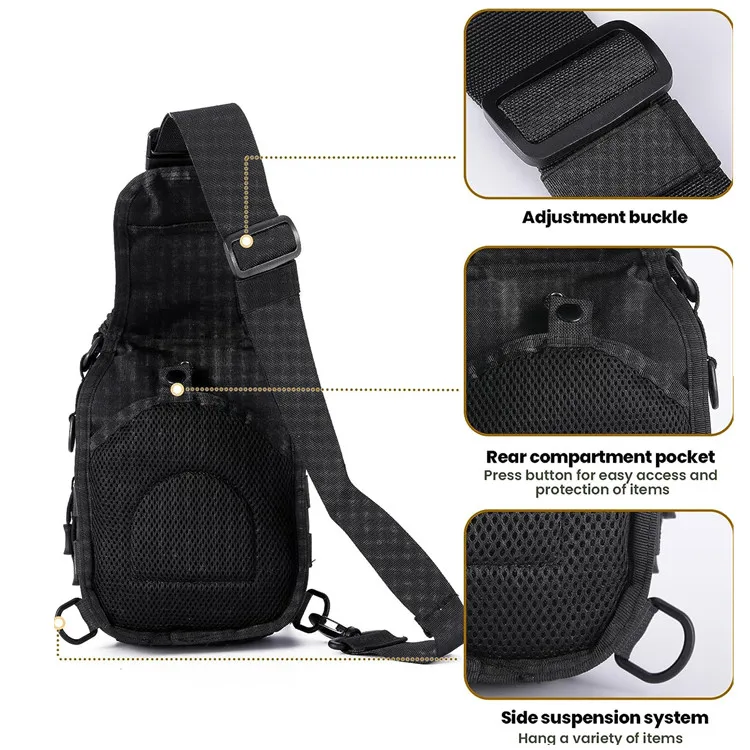 Tactical Compact EDC Sling Bag Concealed Carry Holster