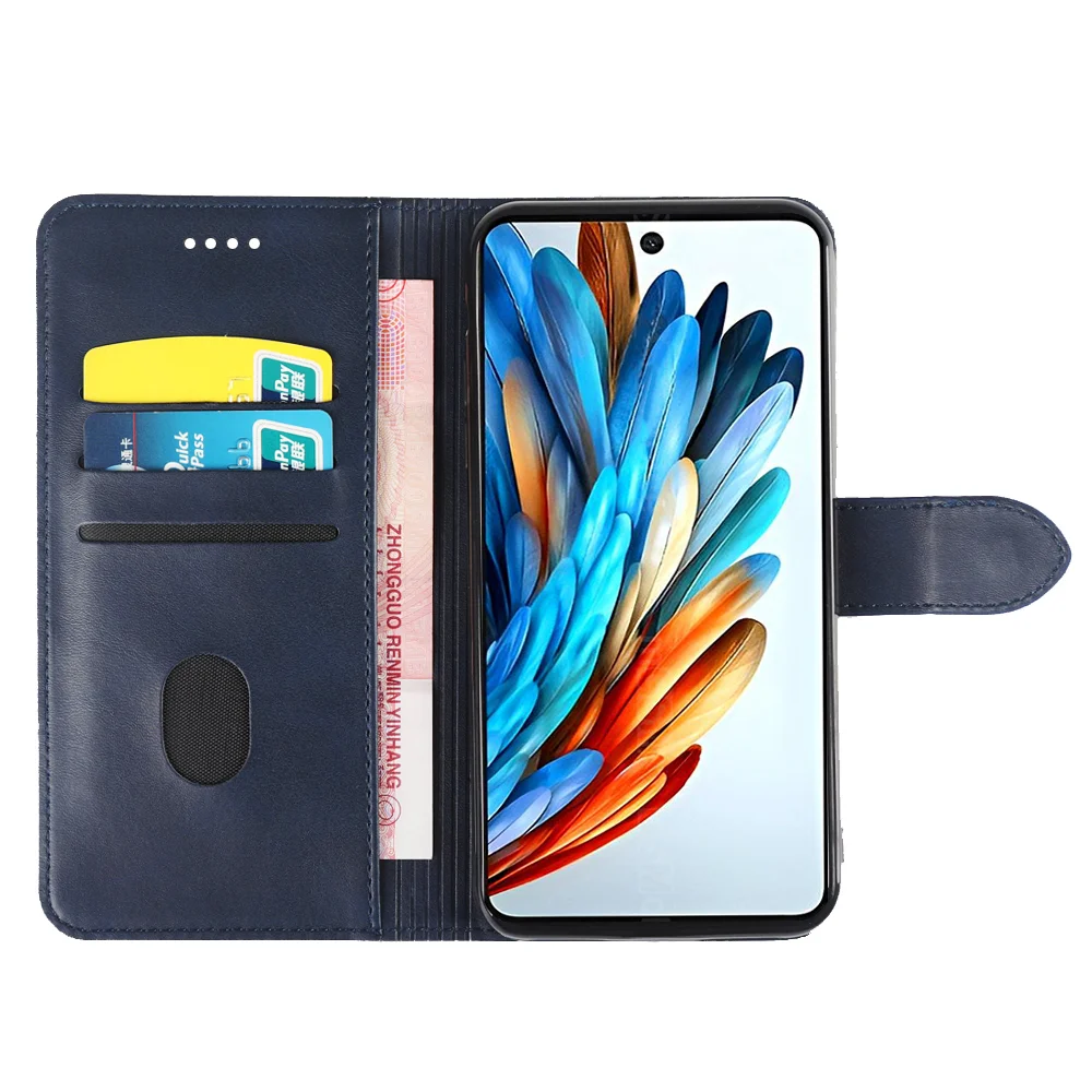Flip Wallet Phone Case for ZTE Blade A35 A55 Magnetic Book PU Leather Cover
