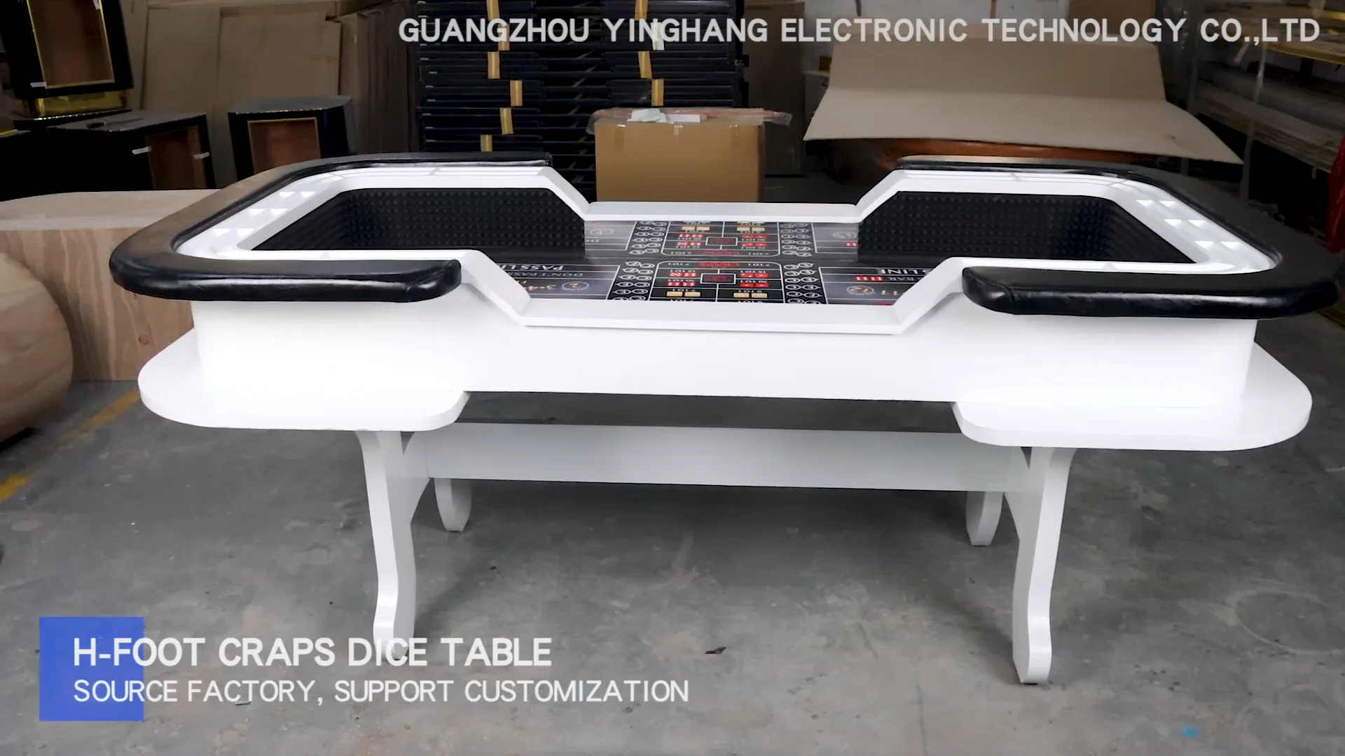 Yh 120 Inch Luxury Professional Used Casino Dice Tables Craps Table