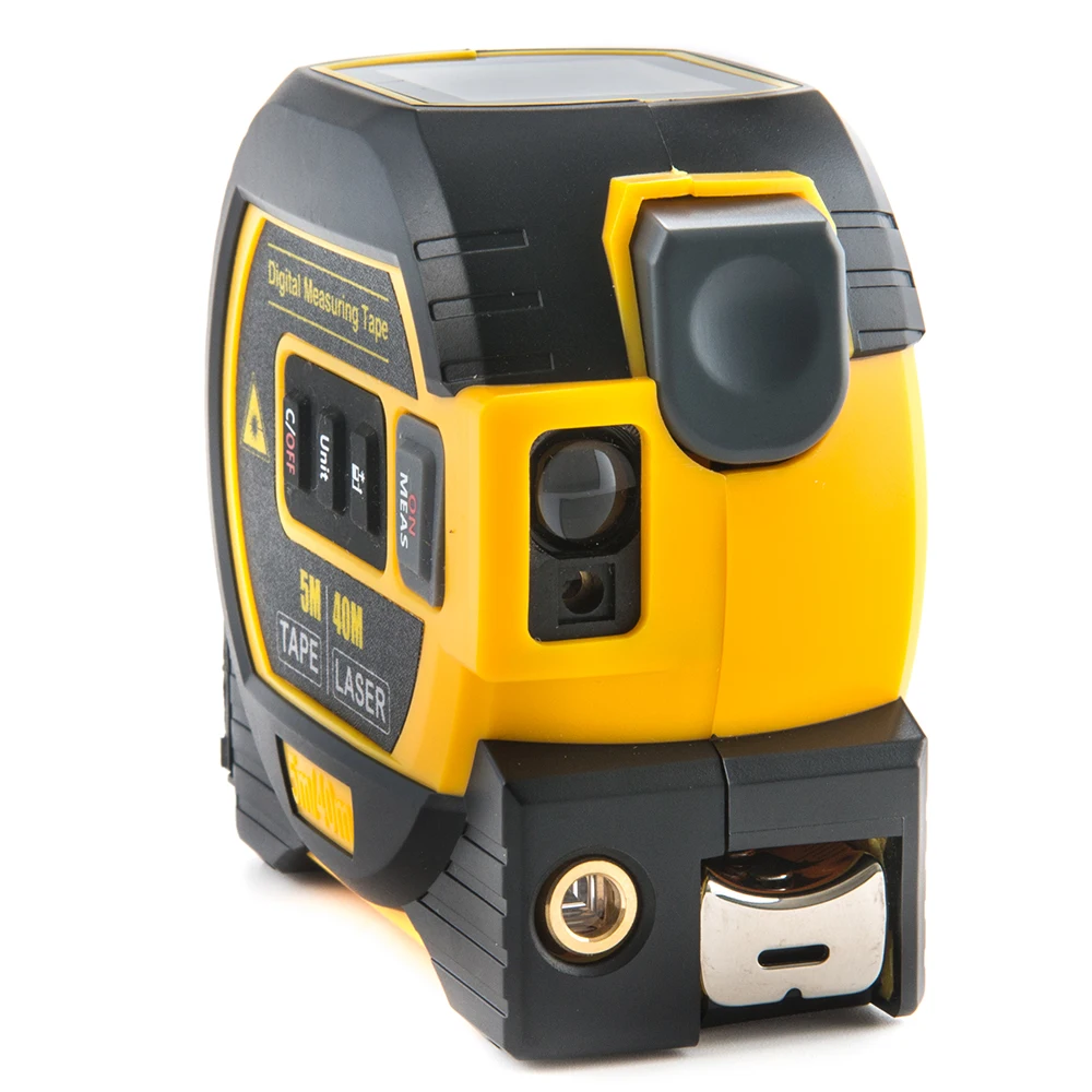 TPR Coated ABS case 2-in-1 Battery Included Accurate Measurement Tool  LCD Display Ft/in/M Digital Measuring Laser Tape Measure