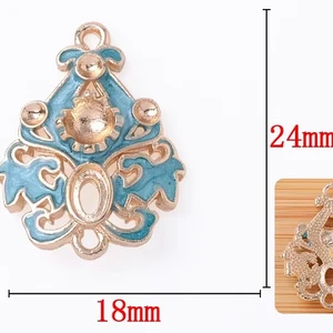 Antique Silver Plated Bronze Flower Style Connector Charm Pendant 40pcs DIY Jewelry Supplies for Bracelet Necklace Jewelry