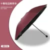 10k black-coated edge business umbrella-burgundy