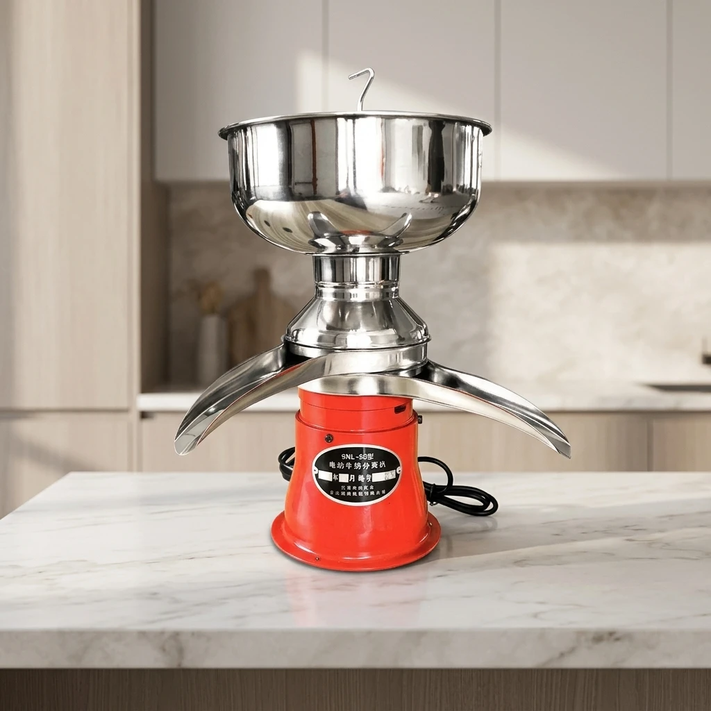 TEBAK Electric Small Household Milk Separator, Mini Disc Centrifuge Separator for Dairy & Juice Defatting