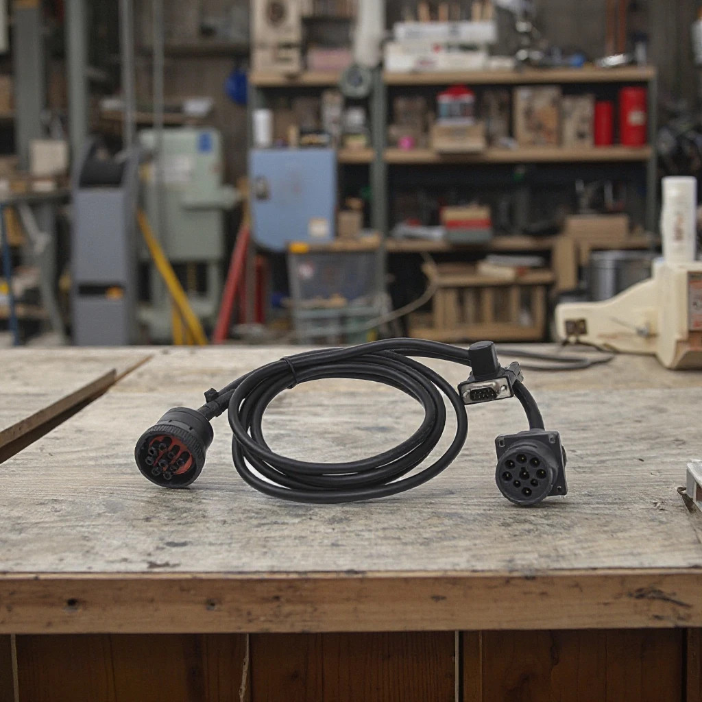 Custom J1939 9Pin Female to Male DB9P Connector Y Cable PVC Insulation Material