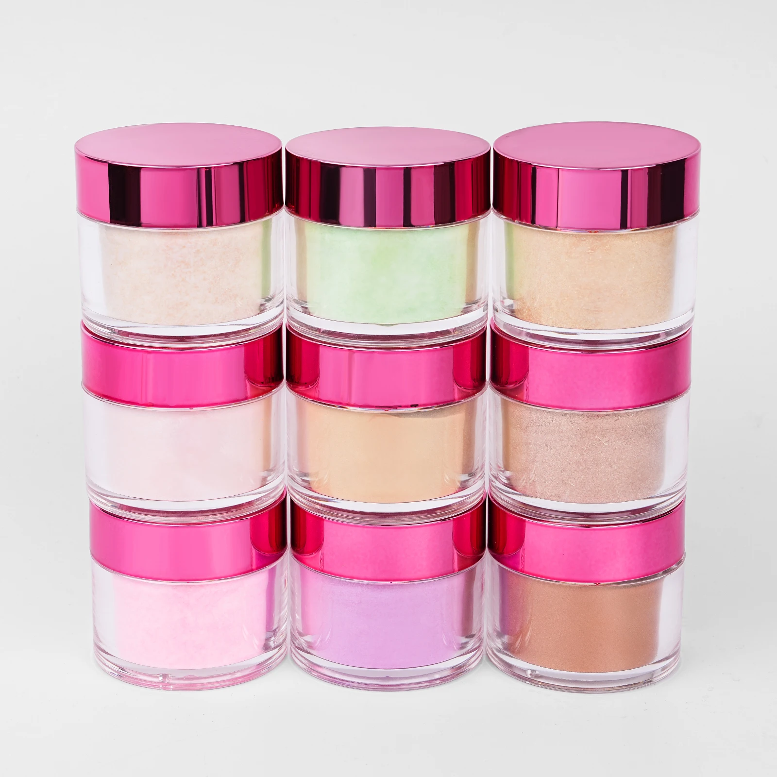 Wholesale Private Label 3 in 1 Acrylic Dipping Powder 2000 Colors Glitter Cover PINK Nail Acrylic Powder 1KG Vendors Bulk