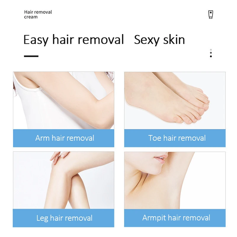 
Non-Private Not Permanent Body Armpit Leg Students Women Organic Hair Removal Cream 