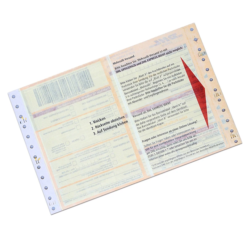 Wholesale Custom Logistic Barcode International Express Air Waybill Printing Courier Forms Tnt,Fedex,Ups,Dhl