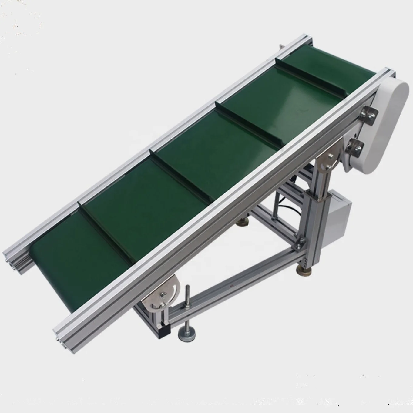 Professional Customization Small Size 2m Length Motor Speed Control Adjustable Height Conveyor Belt