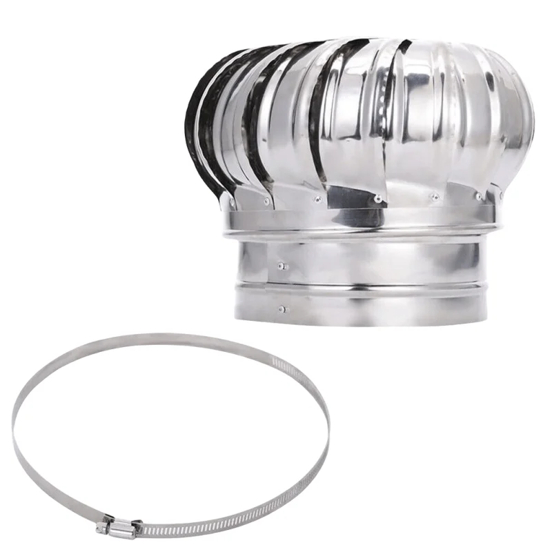 Unpowered Automatic Turbo Air Ventilation Fan Roof Top Stainless Steel Centrifugal Exhaust Fan with OEM & ODM Support