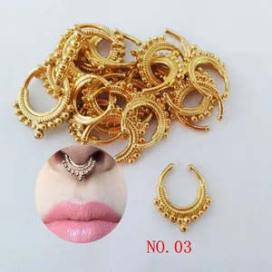 HOT SALE Indian Nose Ring Septum Jewelry Faux Nose Rings
