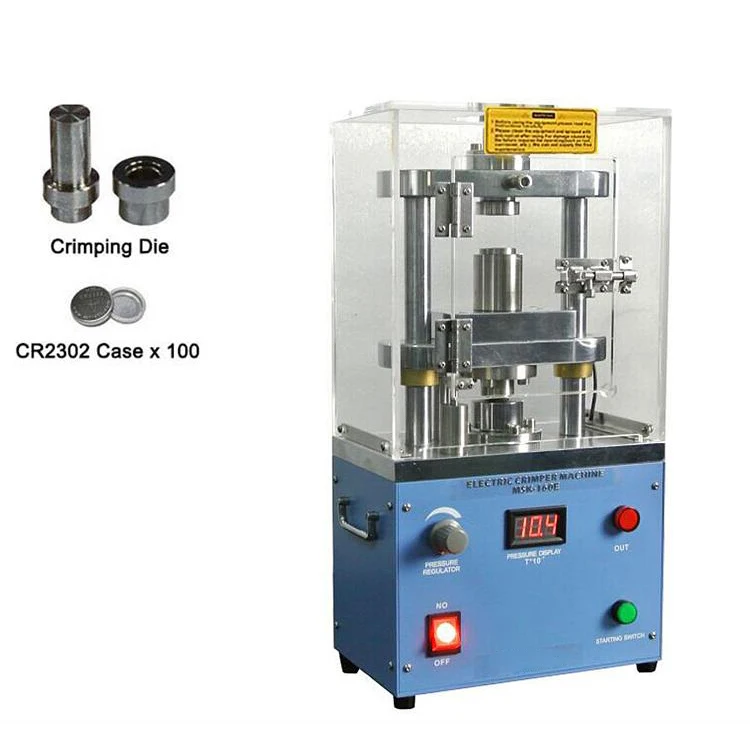 Pressure Adjustable Electric Crimper for CR20XX Button Cells - MSK-160E
