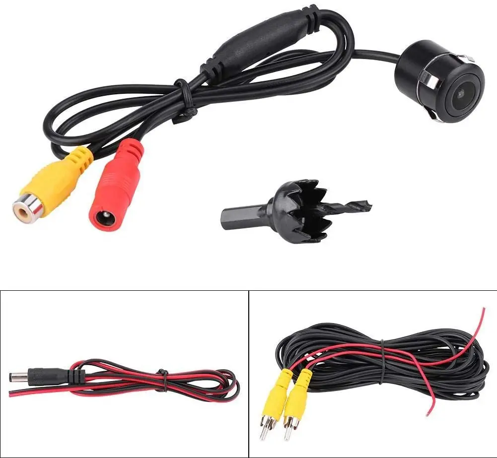 Free Sample Ip68 Waterproof Car Front View 120  Degree Camera Car Bumper Camera 18.5mm Mini Hidden Rear View Reverse Car Camera