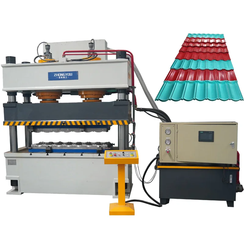 315-ton four-column hydraulic press for metal tile forming