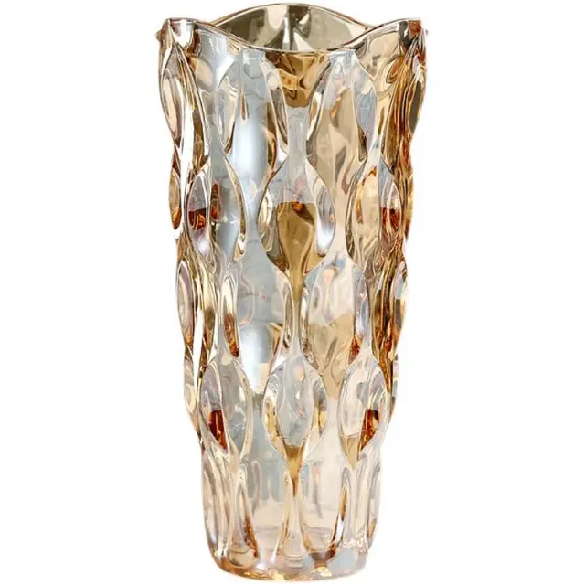Wholesale Crystal Glass Color Vases Home Dining Room Office Wedding Party Handmade Decorative Vases Household Supplies