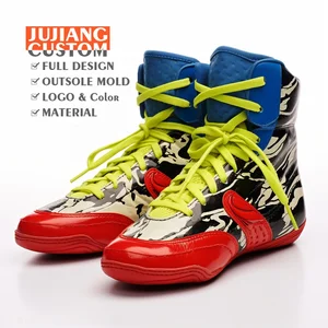 Customized Logo Training Boots Wrestling Boxing Shoes Fashion Classic Professional Breathable Professional Shoes Manufacturer