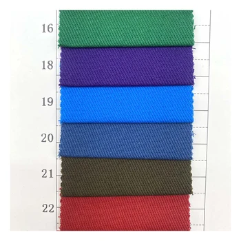 T220 high quality in stock 100% cotton twill  10*10 heavy weight 290gsm  stretch fabric for suits, cargo pants, jacket