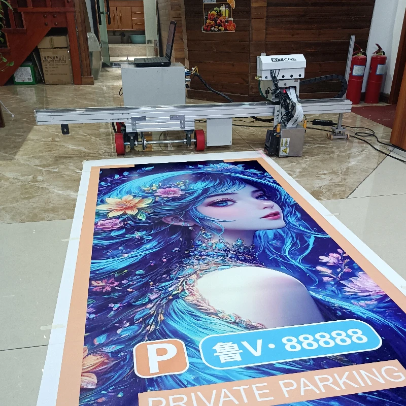BYTCNC New Digital Wall Robot Smart Print 3 Meter  Wall Mural Painting Machine Automatic 3d Vertical Wall Graffiti Printer