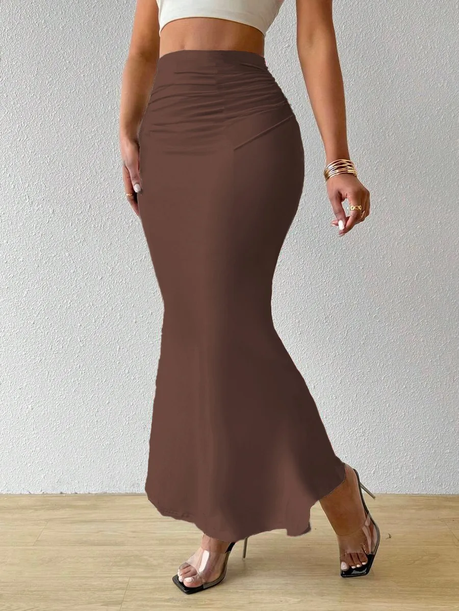 Calvaya Jupe Crayon Fendue À Imprimé Zébré Grande Taille Pour Femmes | Mode en ligne | SHEIN ANCE